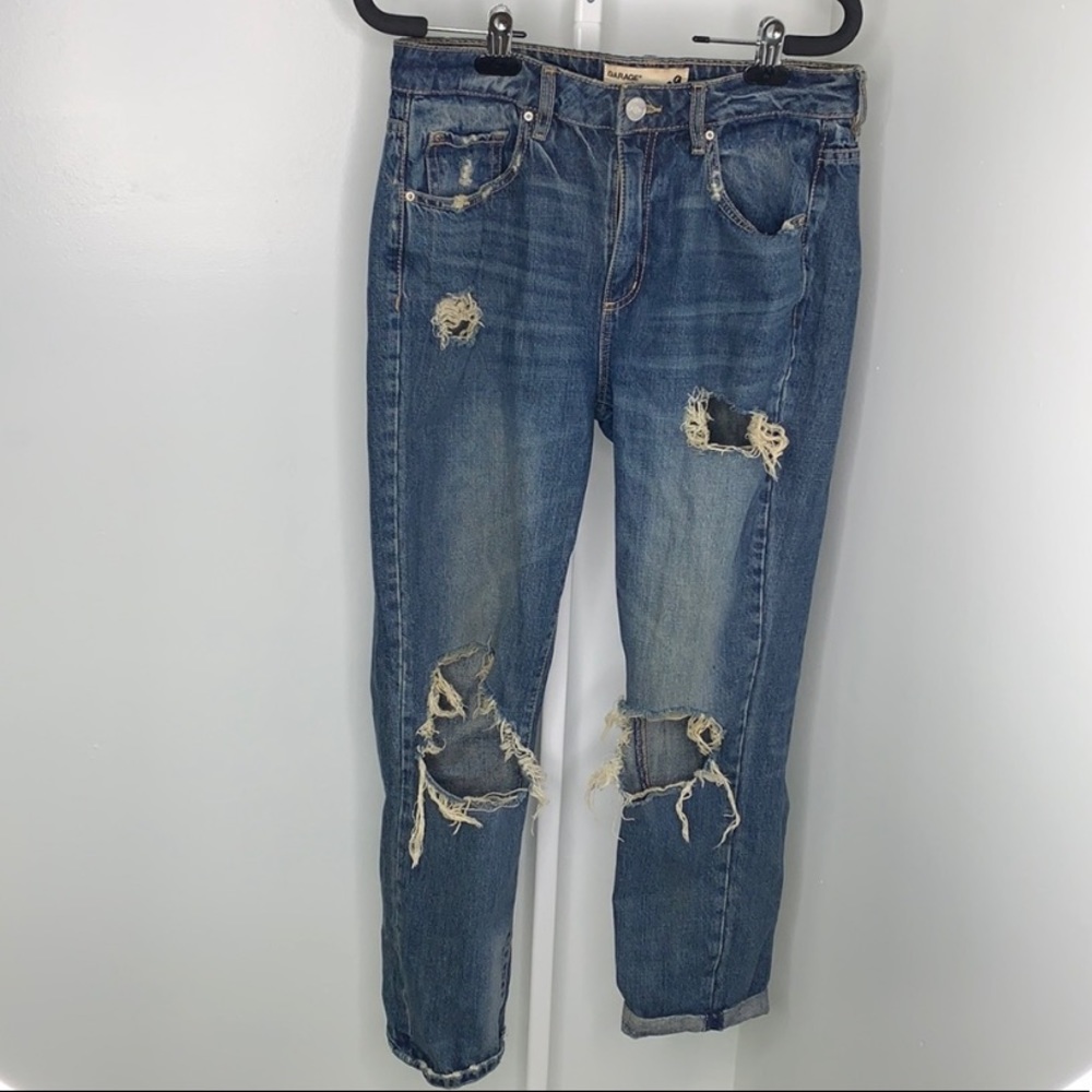 Garage Women’s Distressed Boyfriend Jeans